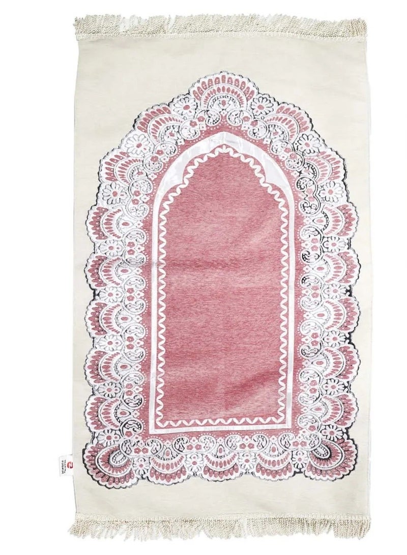 سندس سجادة صلاة لامسات خوشوي مع مصحف قيام الساعة مقاس 17×24 - Image 3